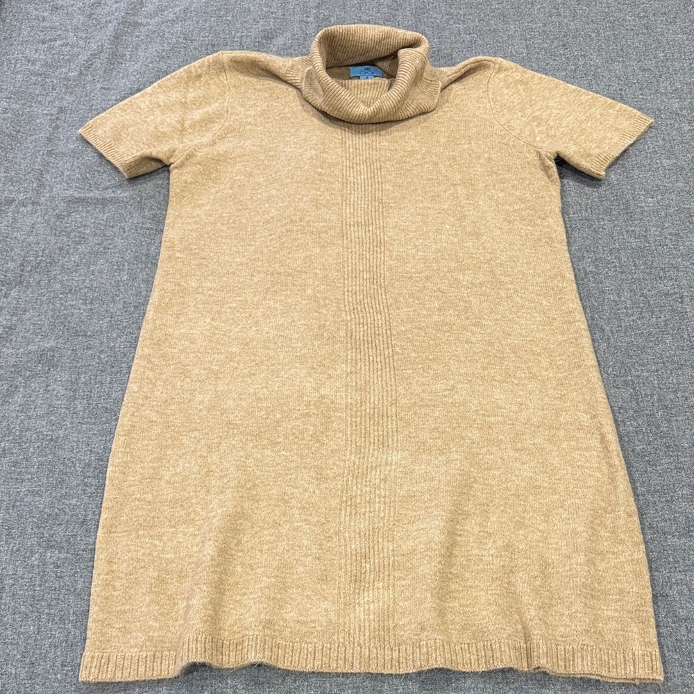 CeCe Tan Turtleneck Sweater Dress